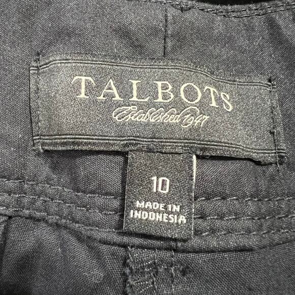 Talbots Womens Dress Pants Trousers Straight Leg Workwear Black Size 10 - Picture 6 of 8